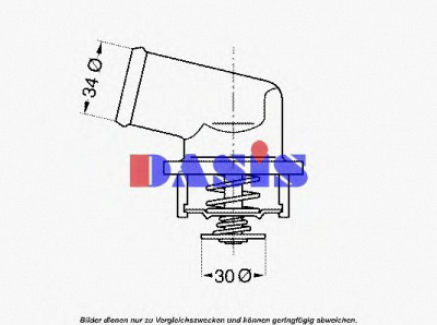AKS DASIS 751907n -  Термостат, охлаждающая жидкость